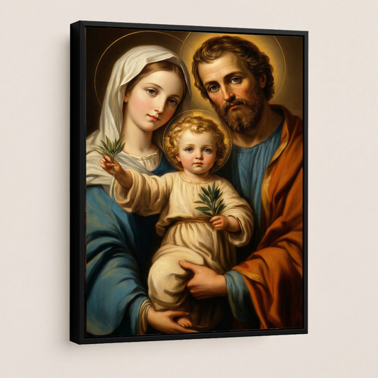 Holy Family Jesus Mary Joseph — Christian Canvas Wall Art
