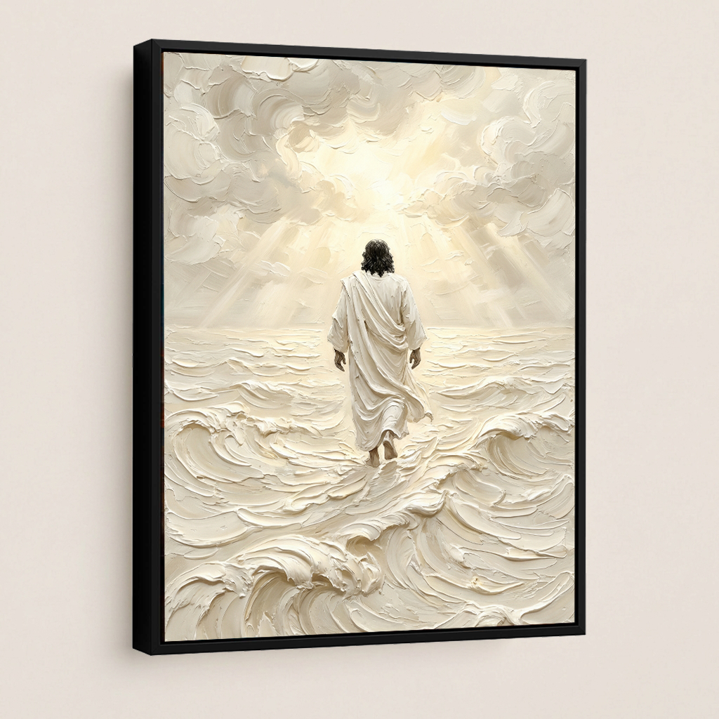 Jesus Walking on Water — Christian Canvas Wall Art
