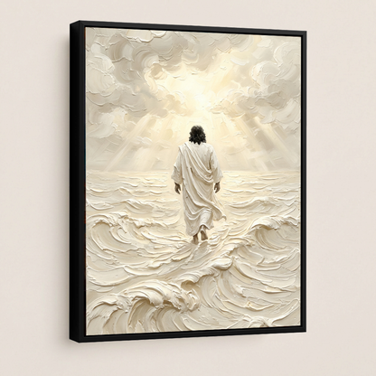 Jesus Walking on Water — Christian Canvas Wall Art