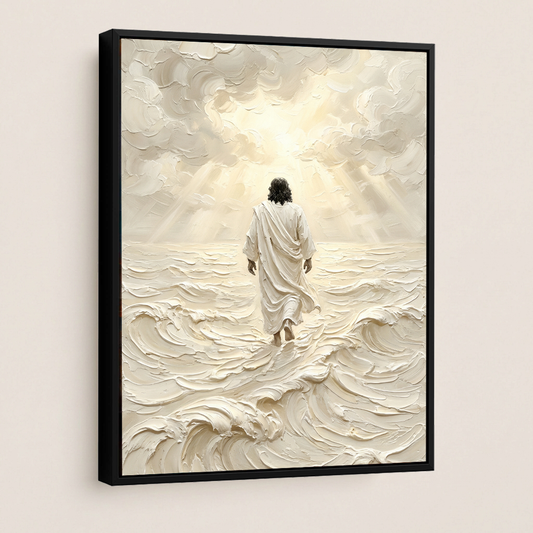 Jesus Walking on Water — Christian Canvas Wall Art