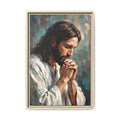 Jesus in Quiet Prayer — Christian Canvas Wall Art