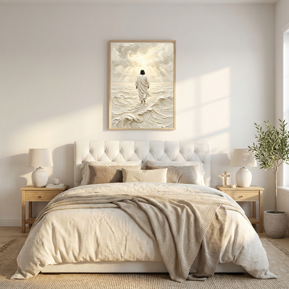 Jesus Walking on Water — Christian Canvas Wall Art