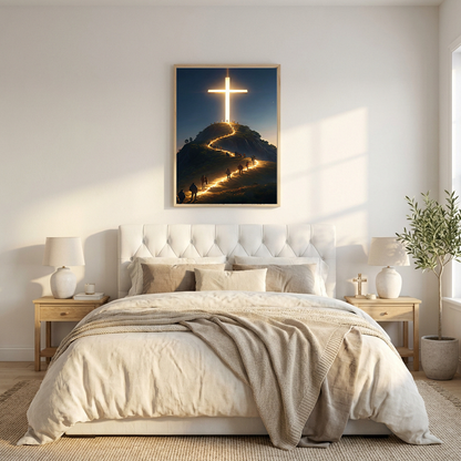 Path to the Radiant Cross — Christian Canvas Wall Art