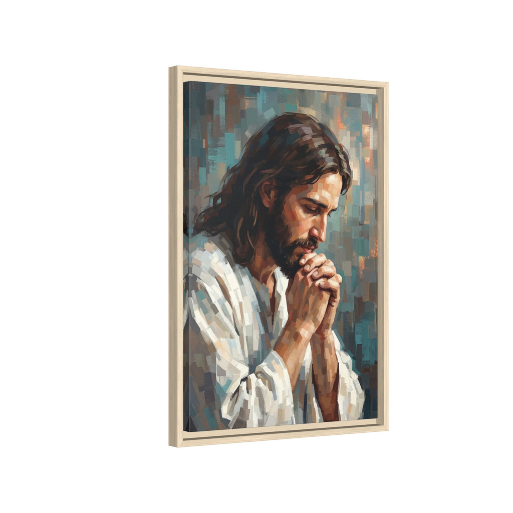 Jesus in Quiet Prayer — Christian Canvas Wall Art