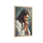 Jesus in Quiet Prayer — Christian Canvas Wall Art