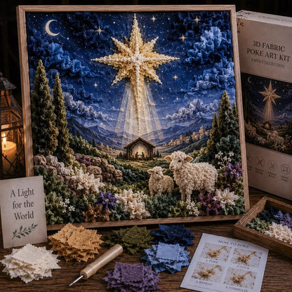 3D Christian Fabric Poke Art Kit