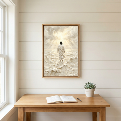 Jesus Walking on Water — Christian Canvas Wall Art