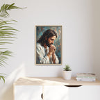 Jesus in Quiet Prayer — Christian Canvas Wall Art