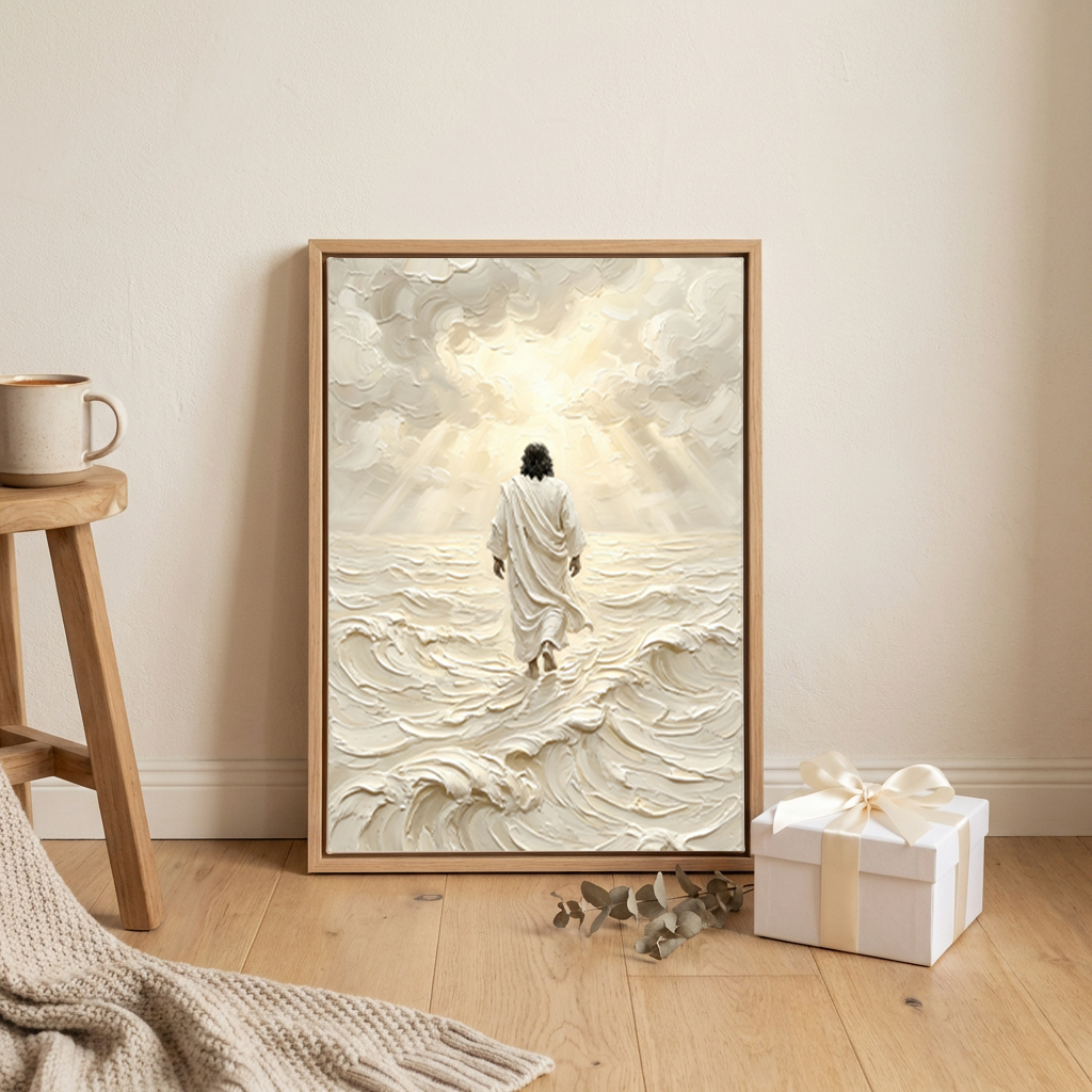 Jesus Walking on Water — Christian Canvas Wall Art