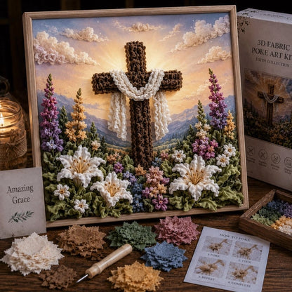 3D Christian Fabric Poke Art Kit