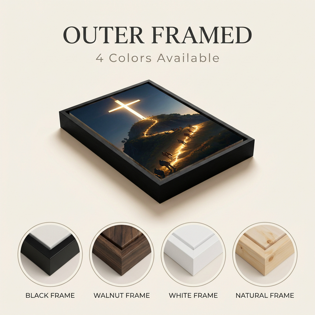 Path to the Radiant Cross — Christian Canvas Wall Art