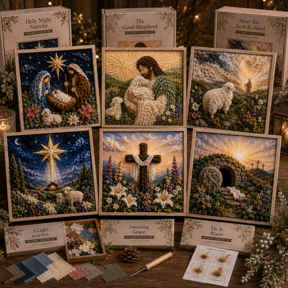3D Christian Fabric Poke Art Kit