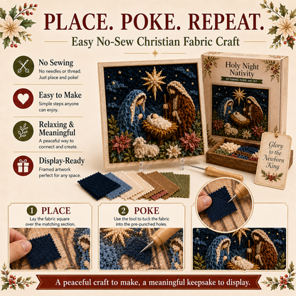 3D Christian Fabric Poke Art Kit