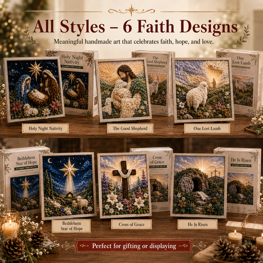 3D Christian Fabric Poke Art Kit