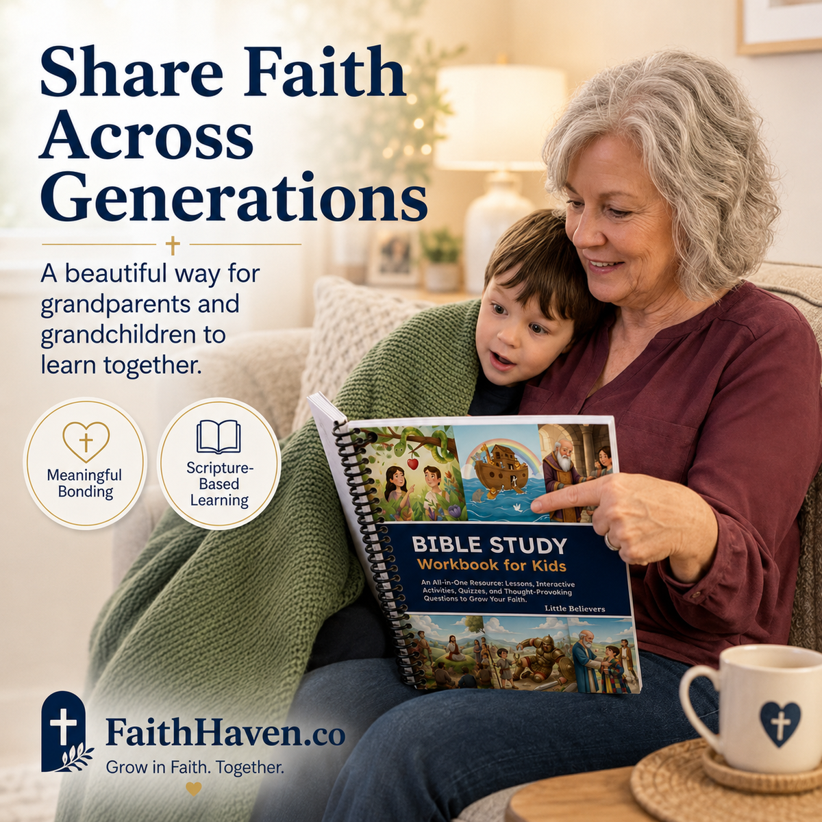 Bible Study Workbook for Kids – 52 Lessons & Activities