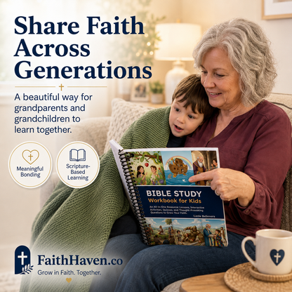 Bible Study Workbook for Kids – 52 Lessons & Activities