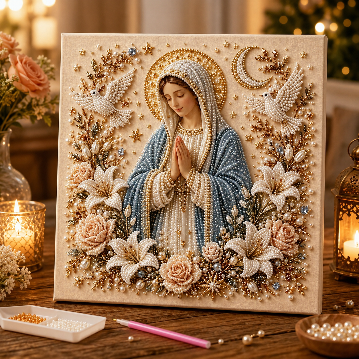 5D Nativity Diamond Painting Kit With Frame