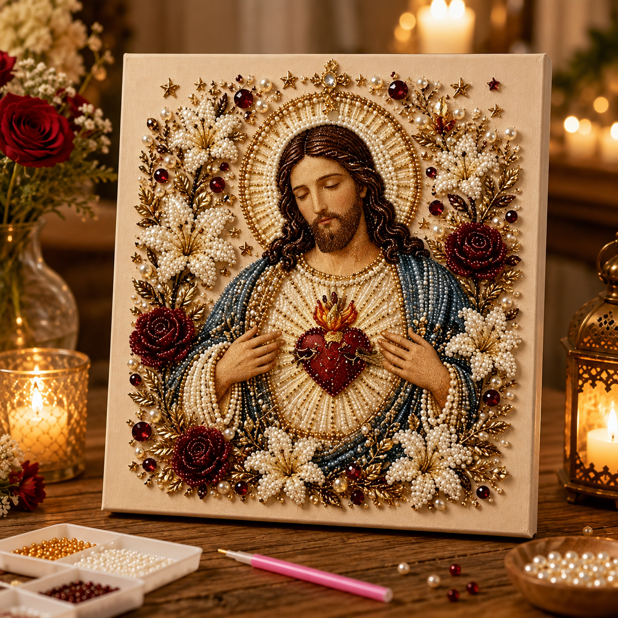 5D Nativity Diamond Painting Kit With Frame