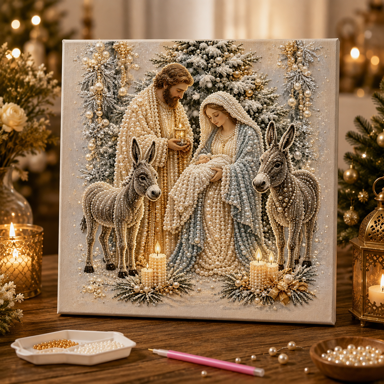 5D Nativity Diamond Painting Kit With Frame