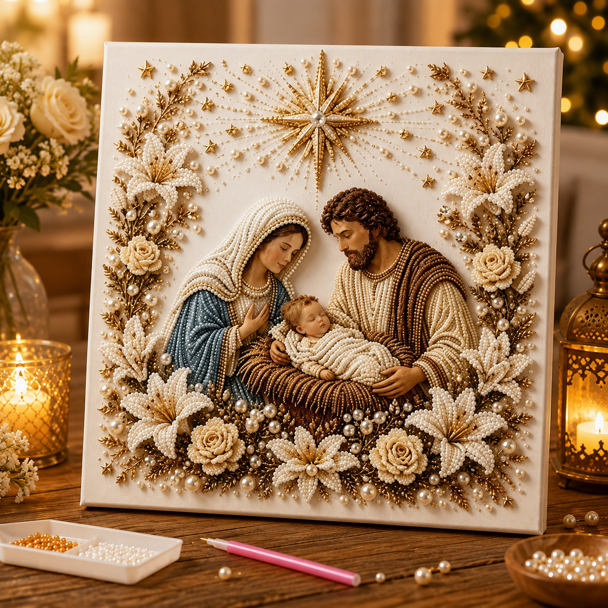 5D Nativity Diamond Painting Kit With Frame