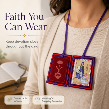 Marie-Julie Jahenny Purple Scapular Necklace