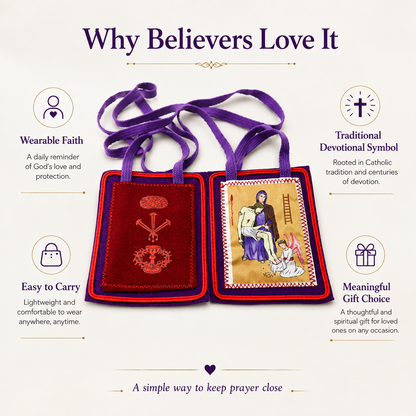 Marie-Julie Jahenny Purple Scapular Necklace