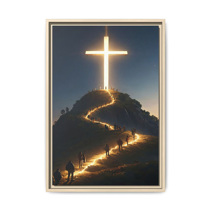 Path to the Radiant Cross — Christian Canvas Wall Art