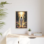 Jesus and Lamb Walking to Cross — Christian Canvas Wall Art
