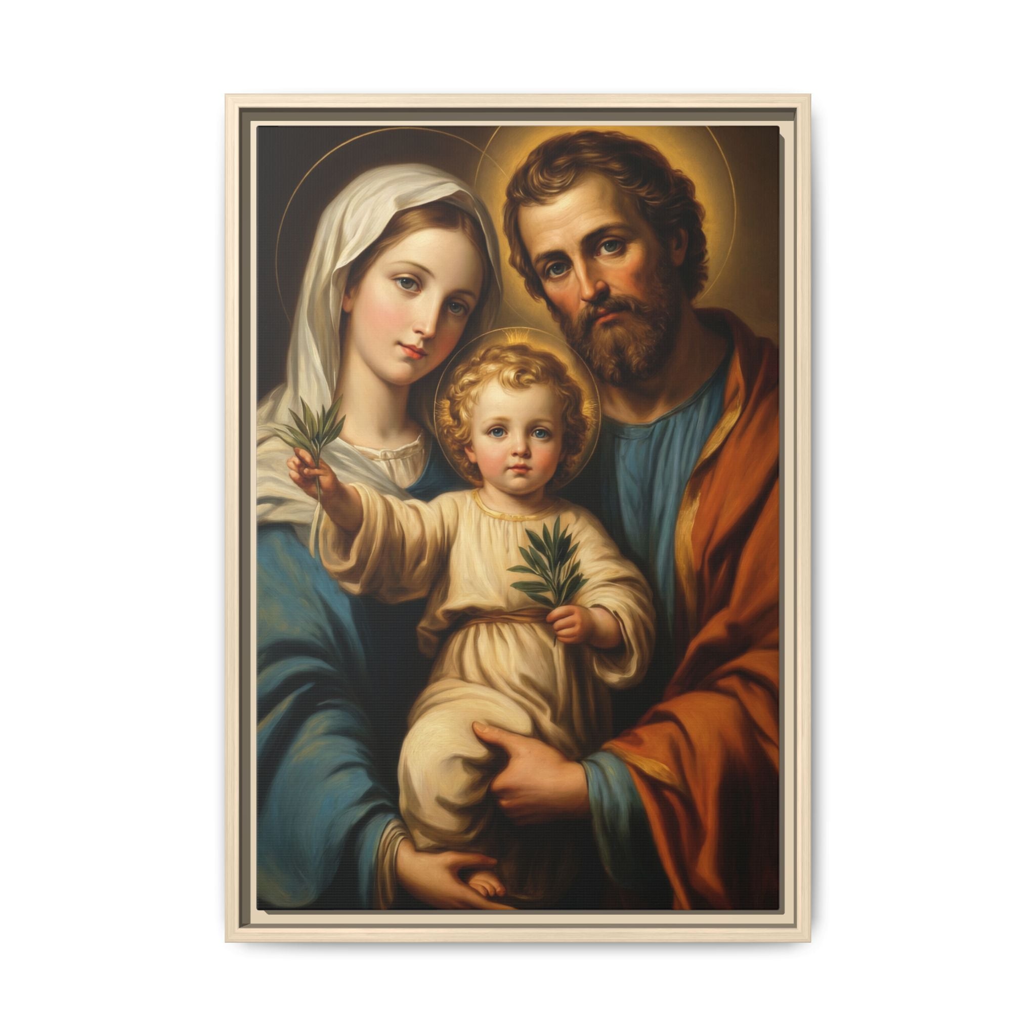 Holy Family Jesus Mary Joseph — Christian Canvas Wall Art