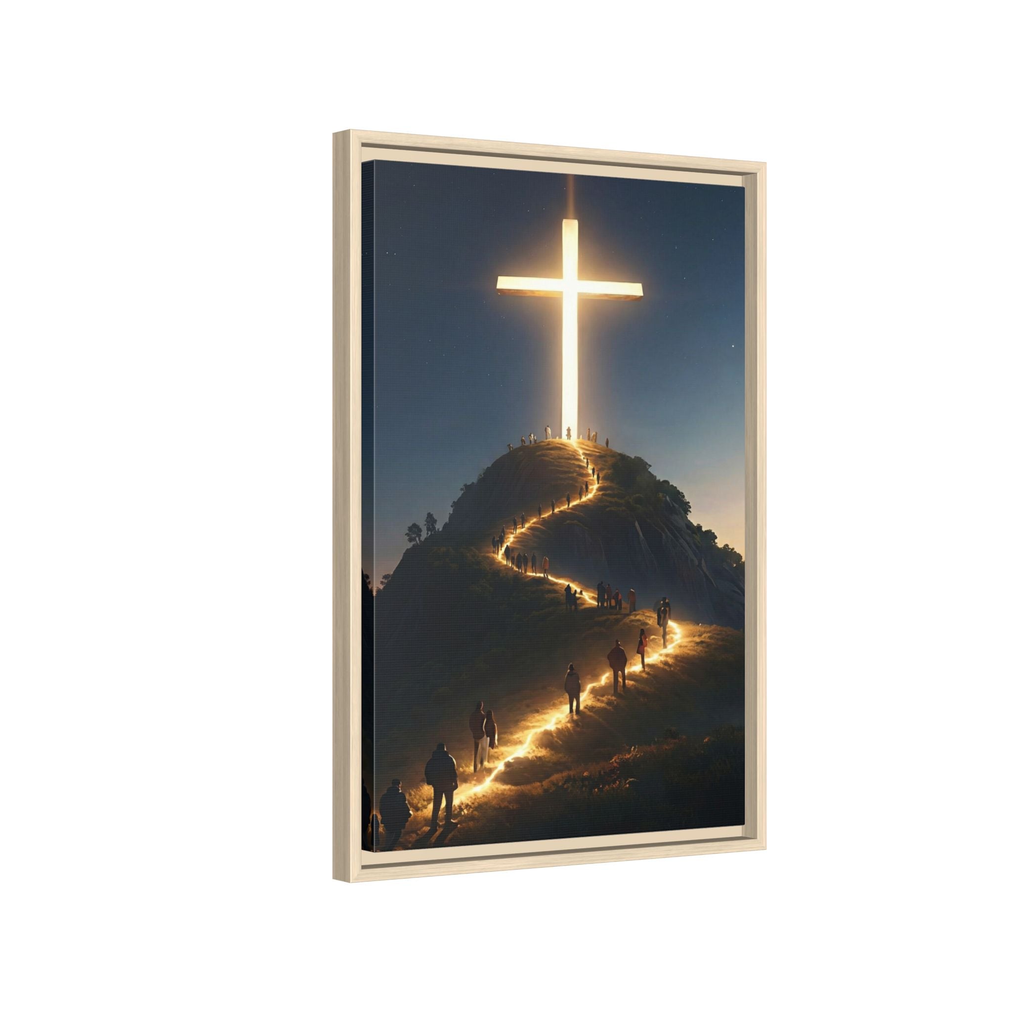 Path to the Radiant Cross — Christian Canvas Wall Art