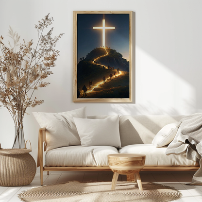 Path to the Radiant Cross — Christian Canvas Wall Art