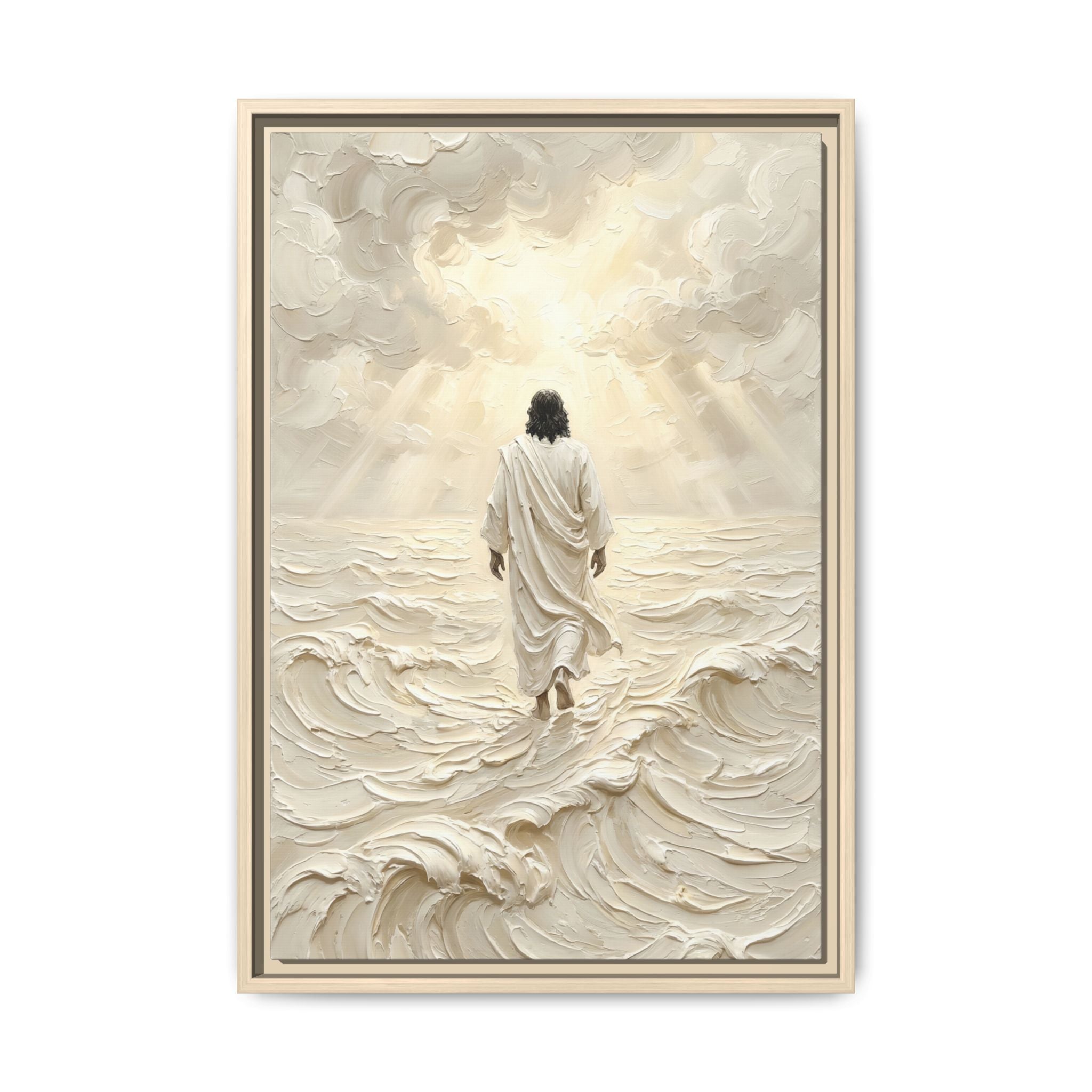 Jesus Walking on Water — Christian Canvas Wall Art