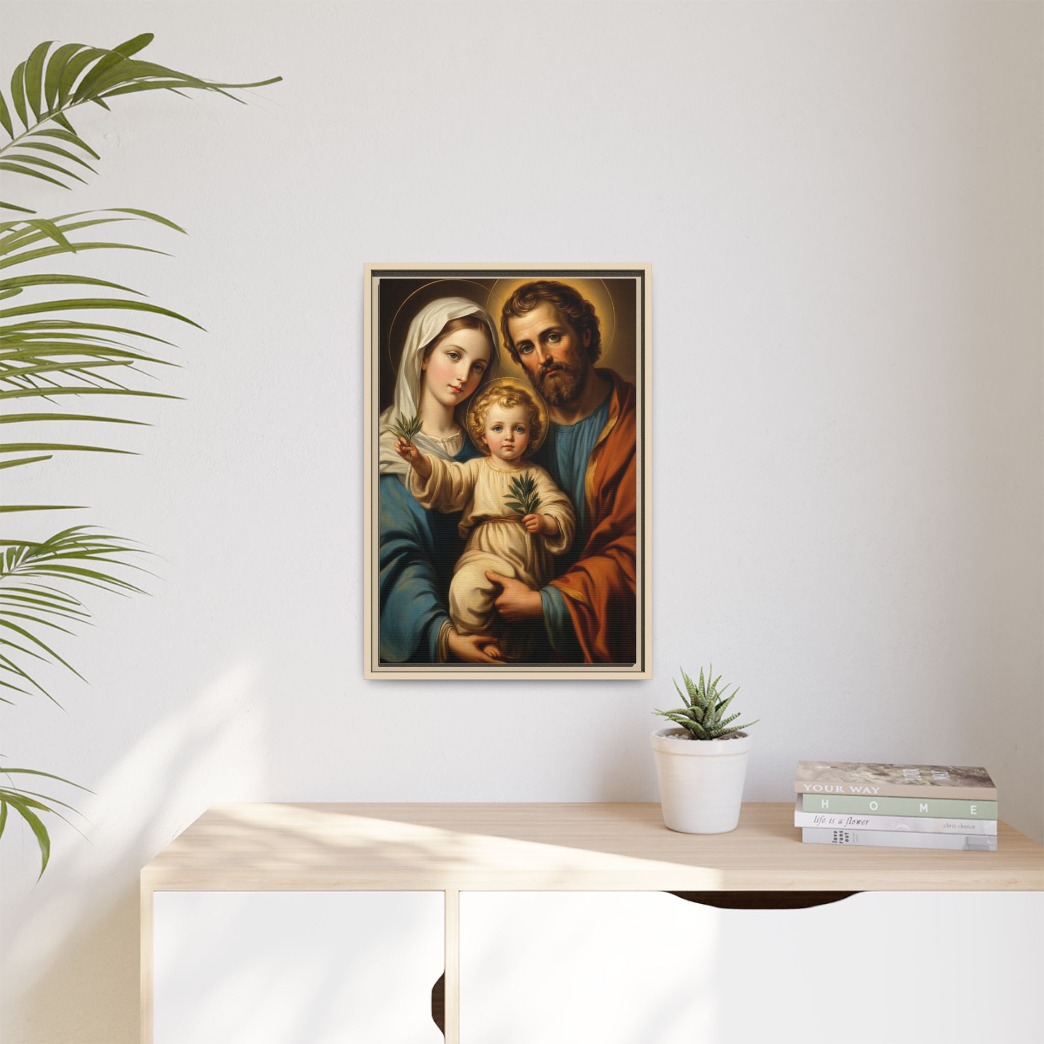 Holy Family Jesus Mary Joseph — Christian Canvas Wall Art