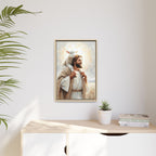 Jesus Carrying the Lost Lamb — Christian Canvas Wall Art