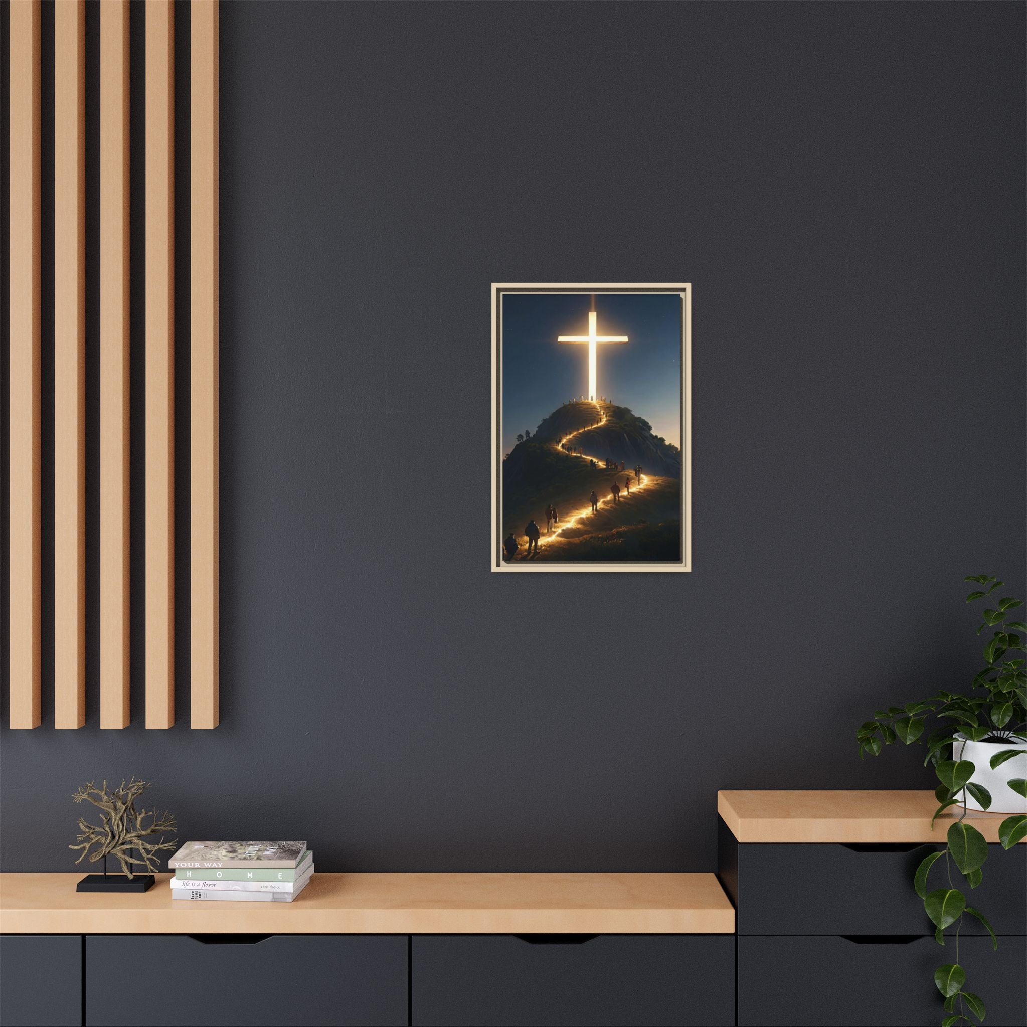 Path to the Radiant Cross — Christian Canvas Wall Art