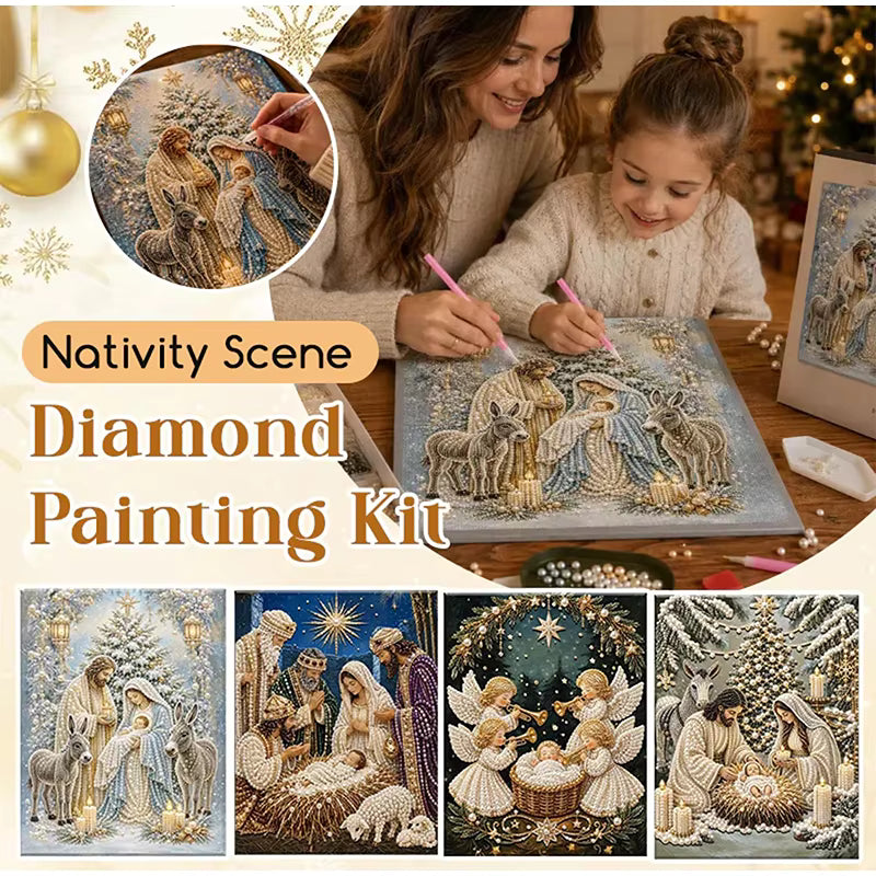 5D Nativity Diamond Painting Kit With Frame