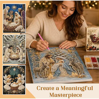 5D Nativity Diamond Painting Kit With Frame