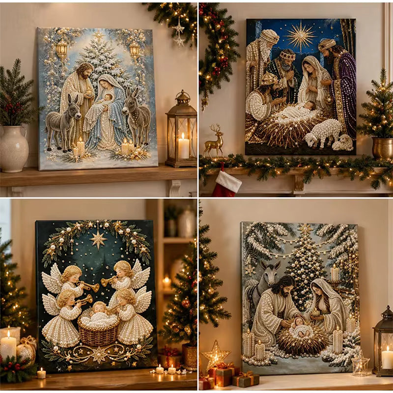 5D Nativity Diamond Painting Kit With Frame