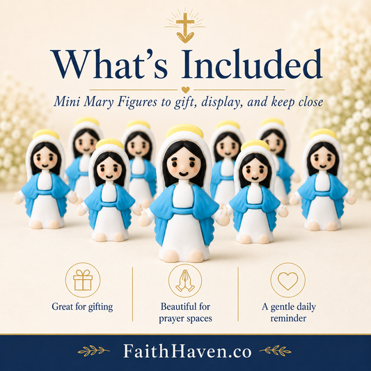Set of Mini Virgin Mary figures for gifting and daily faith reminders